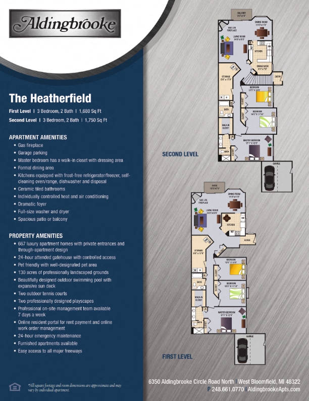 Heatherfield - includes a 1 car garage