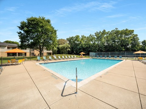 the swimming pool at our apartments
