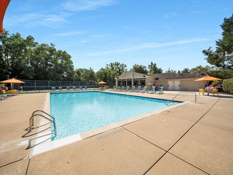 the swimming pool at our apartments