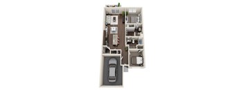Driftwood Apartment homes floor plan Temperance, MI