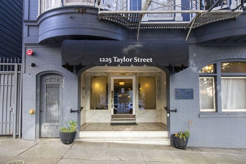 The front of a building with the sign 1225 Taylor Street.