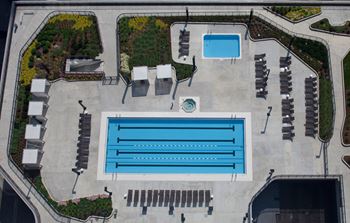 Outdoor Splash Pool and Hot Tub