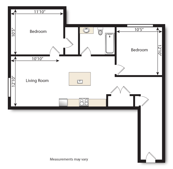 Colewood_FloorPlan_206 1015sqft