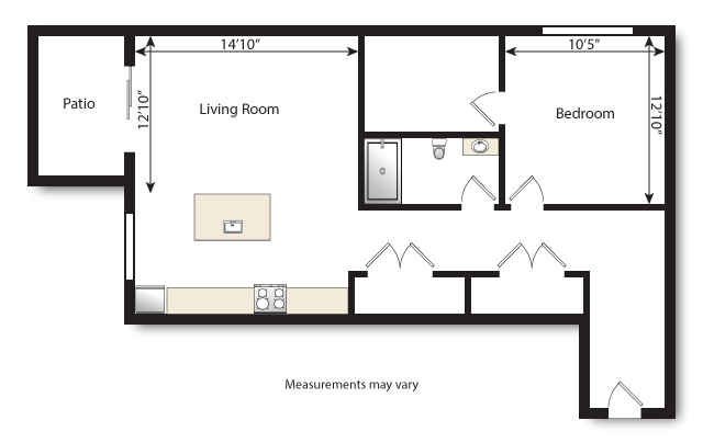 Colewood_FloorPlan_406 775sqft