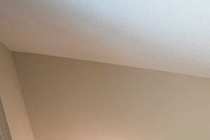 a bedroom with a bed and a ceiling fan