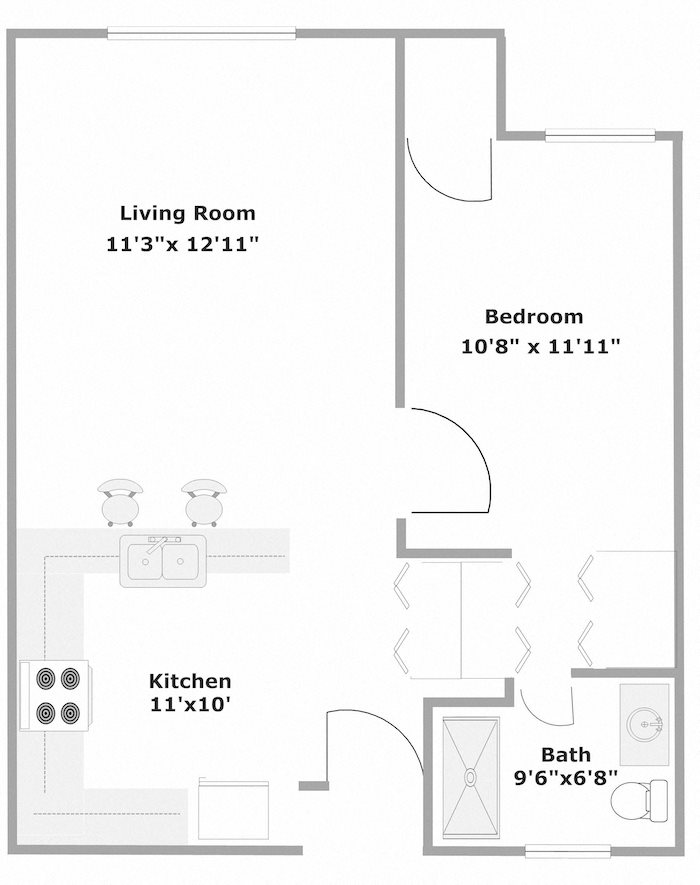 HCMII_1x1 Holy Cross Manor II apartments in Palmetto, FL one bedroom one bath