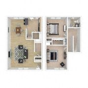 2 Bedroom Townhome Floor Plan Kingsley Commons 2 Bedroom Townhome Floor Plan