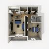 1 Bed 1 Bath - b