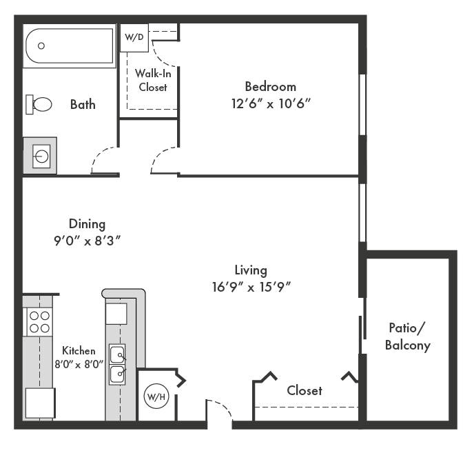 Floor Plans Reserve at Eagle Ridge Apartment in Waukegan, IL