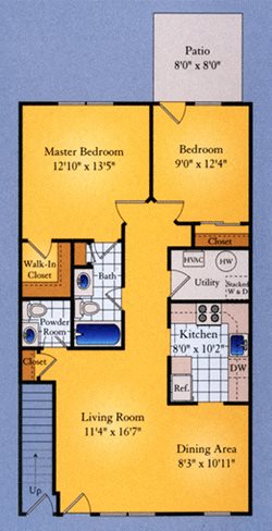 Two Bedroom Floor Plan 4
