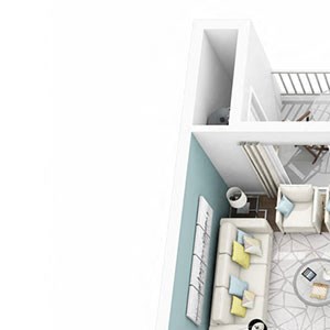 2 Bed 1 Bath ENCHANT W/GARAGE Floor Plan 2 Bed 1 Bath ENCHANT W/GARAGE Floor Plan at Altis Lakeline, Cedar Park, 78613