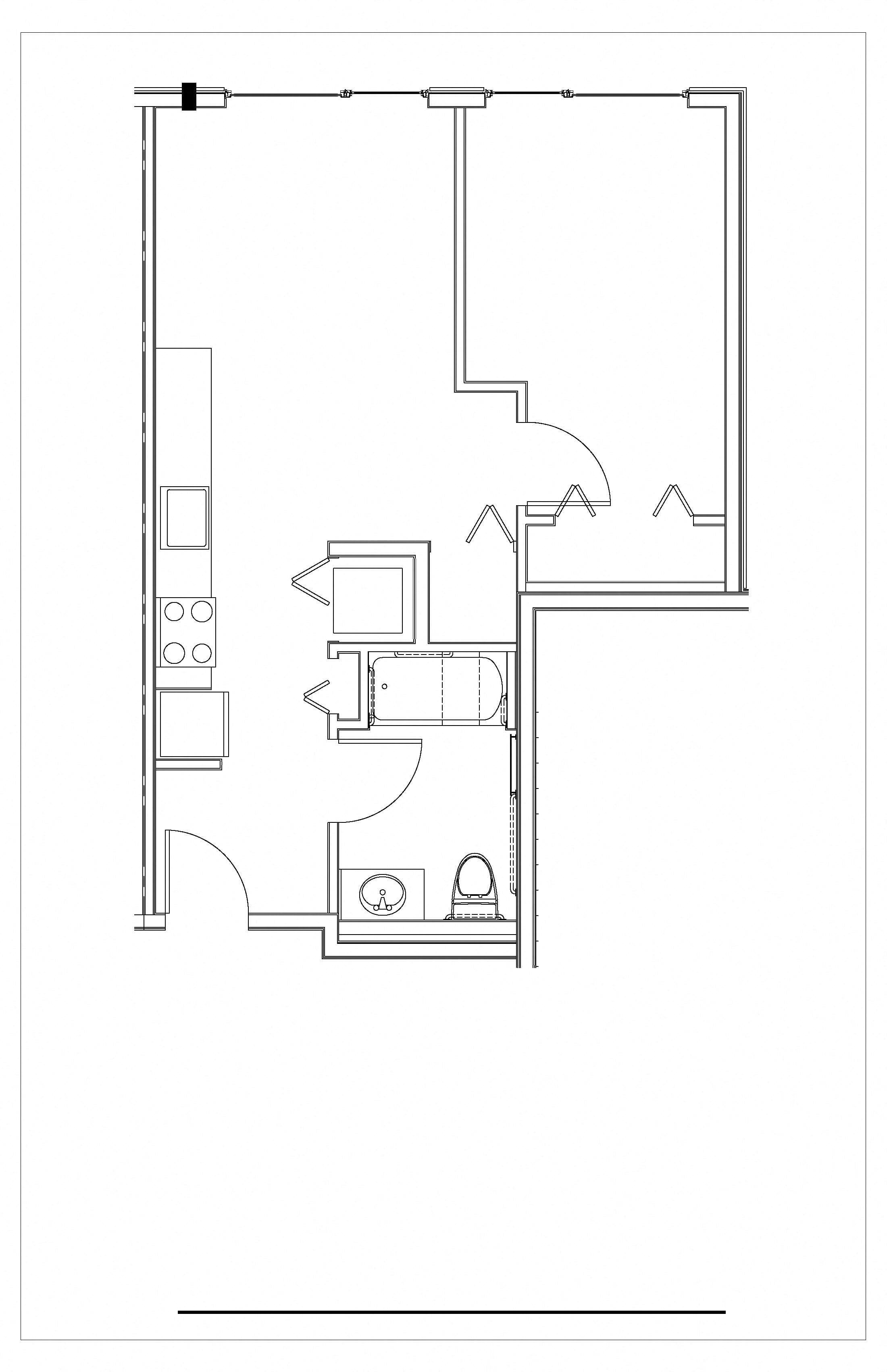 1 Bed, 1 Bath-A-Type A