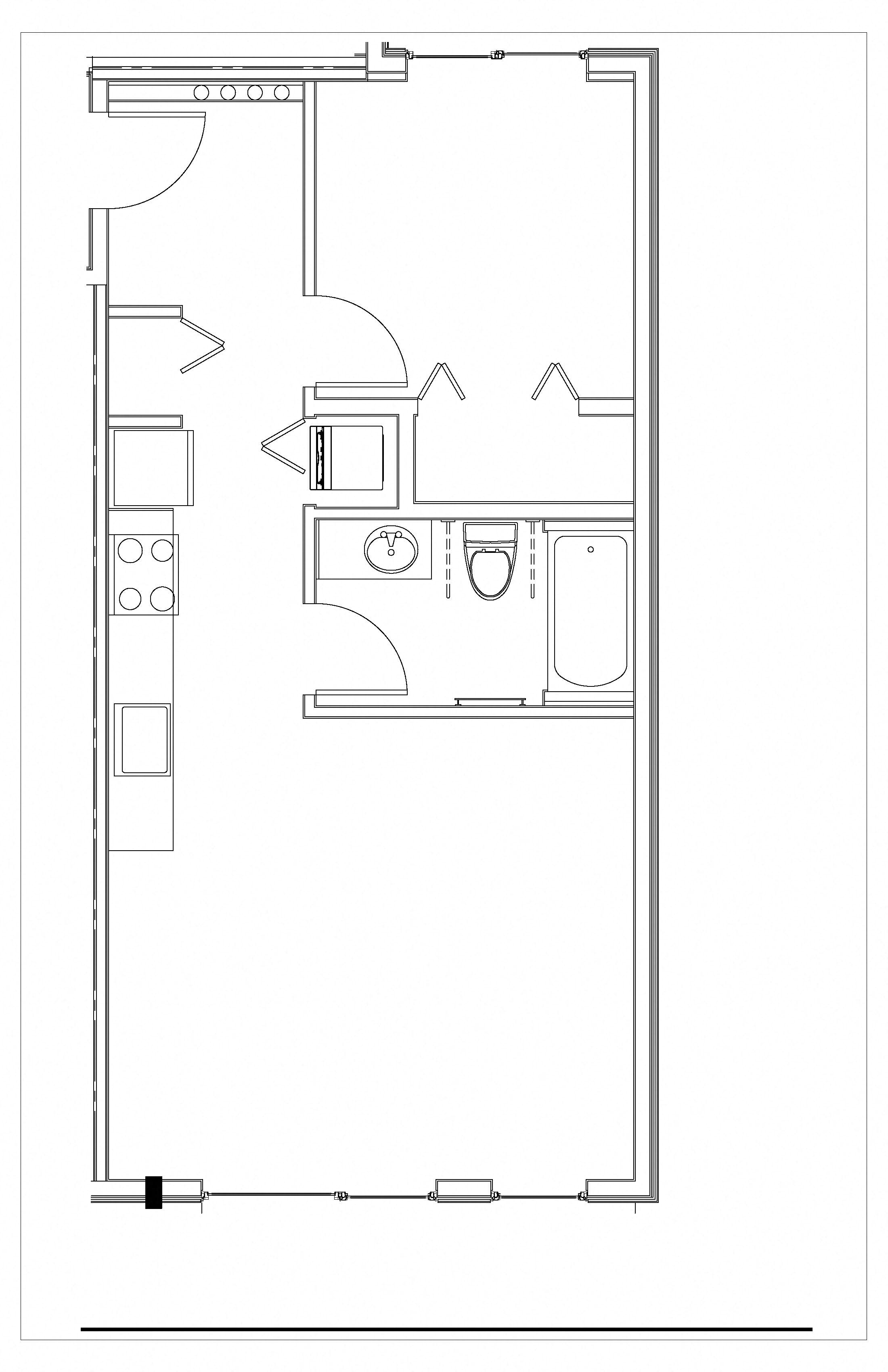 1 Bed, 1 Bath-B