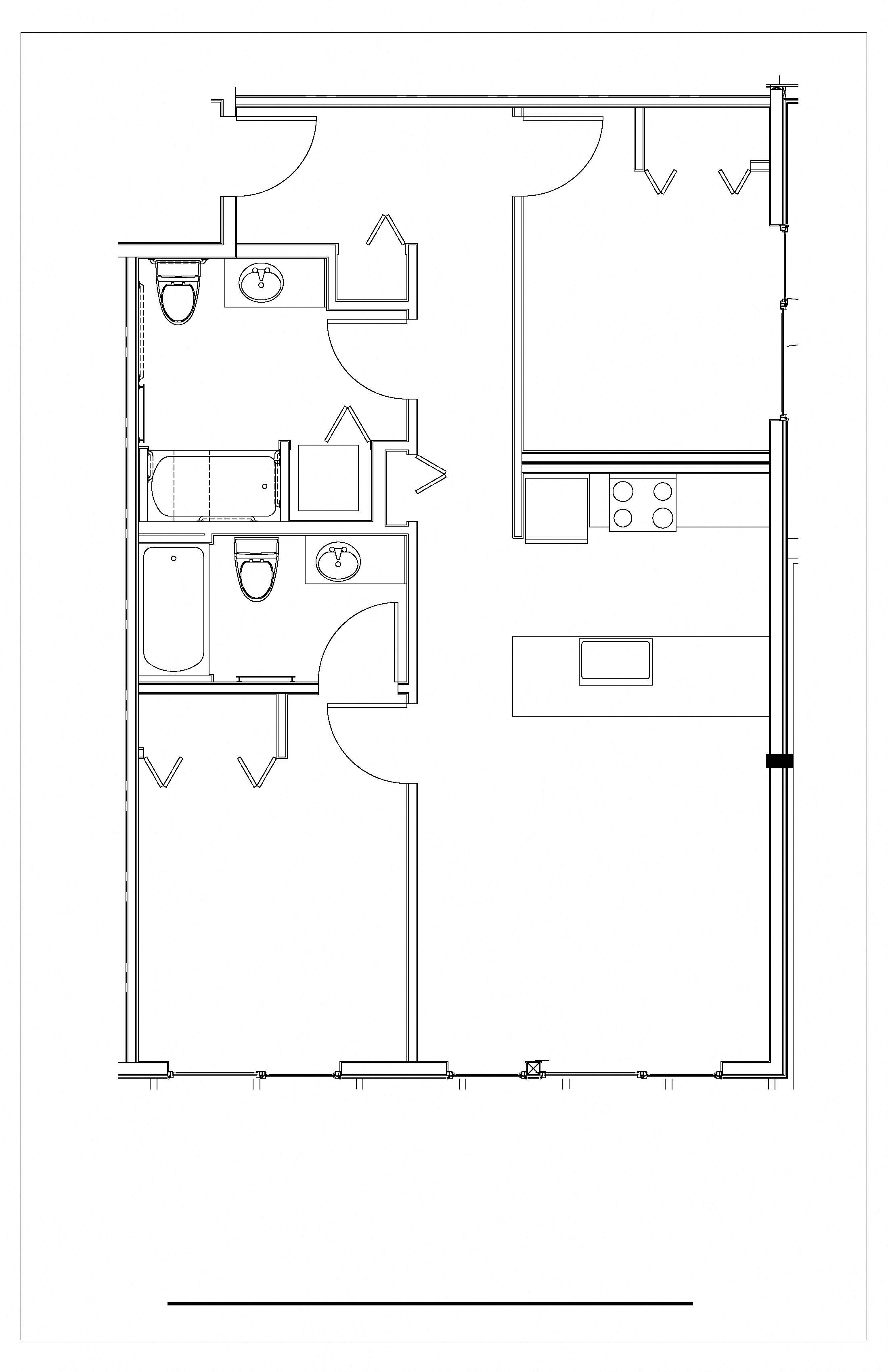 2 Bed, 2 Bath-A-Type A