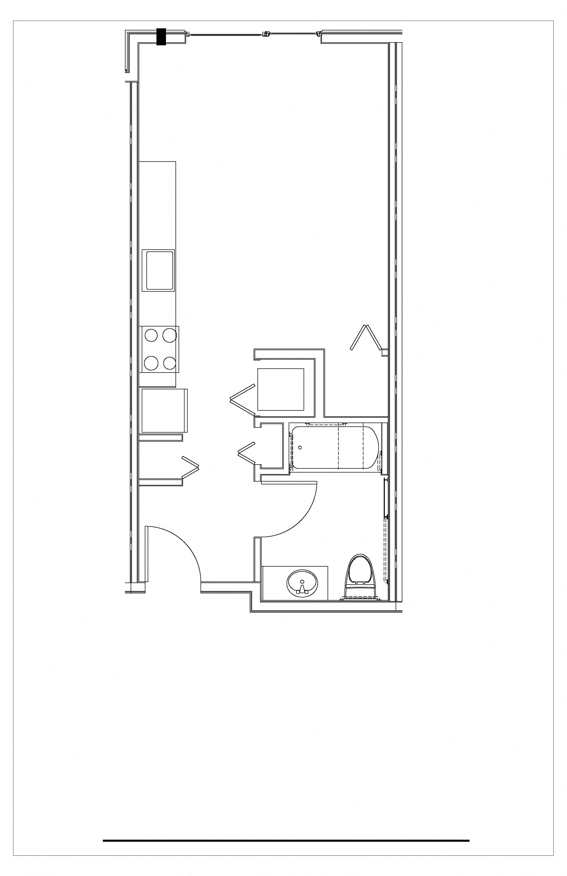 Studio, 1 Bath-A-Type A