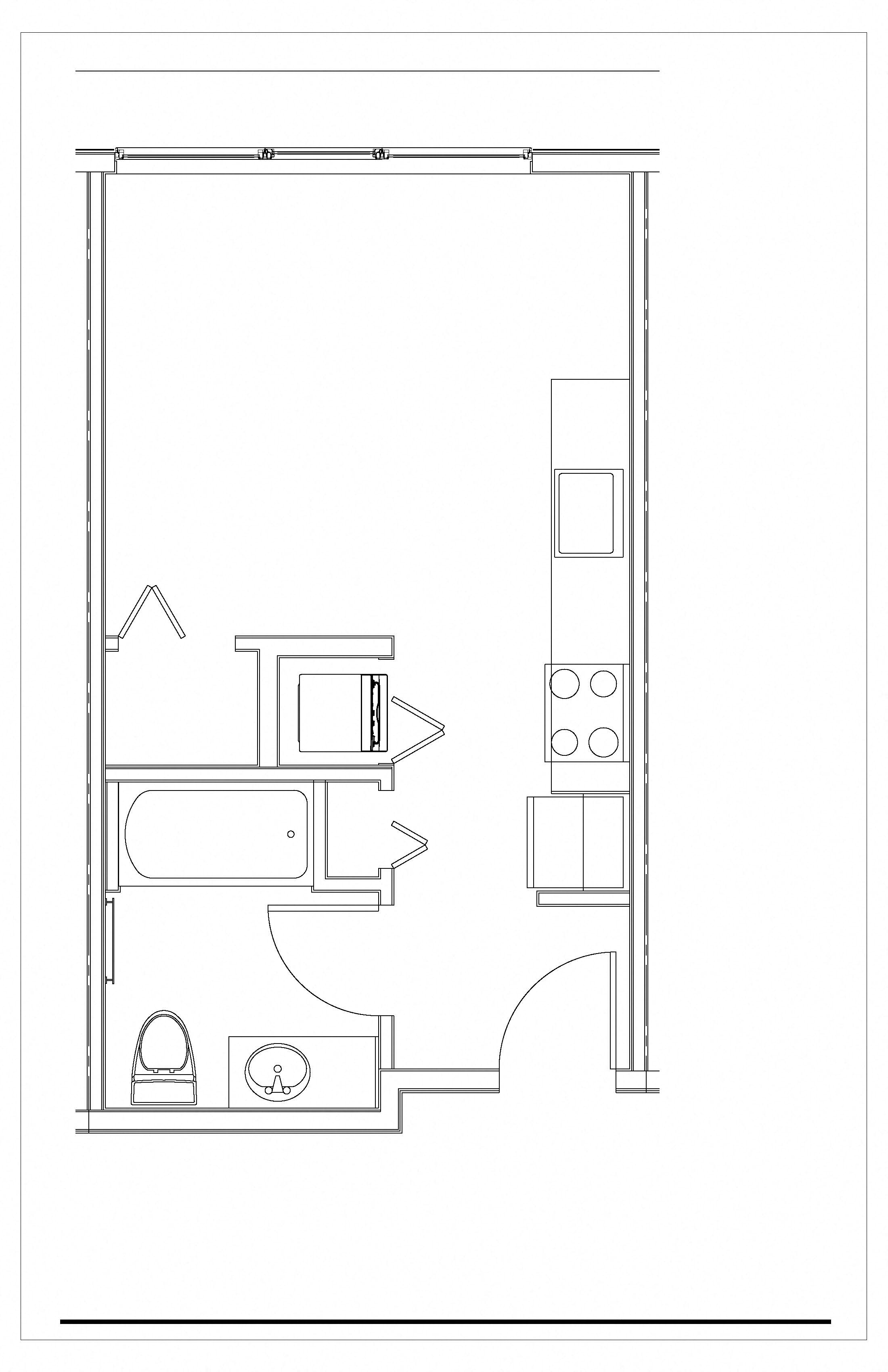 Studio, 1 Bath-A-C