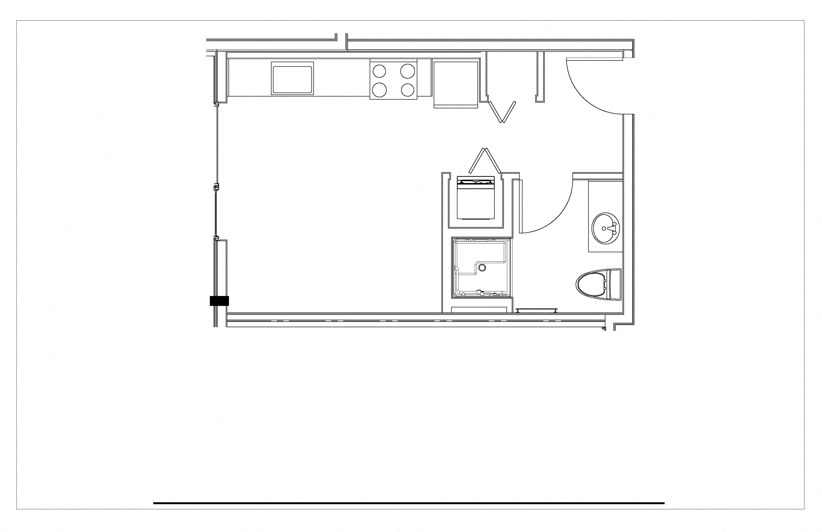 Studio, 1 Bath-D