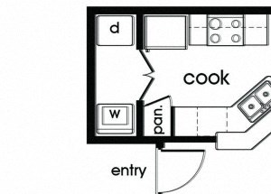 Floorplan Photos Gallery A1 Floorplan for Parkway Senior Apartments in Pasadena TX