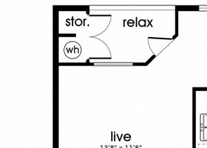 A2 Floorplan for Parkway Senior Apartments in Pasadena TX