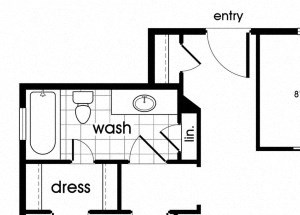 B2 Floorplan for Parkway Senior Apartments in Pasadena TX