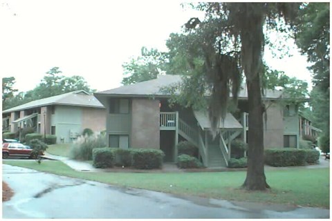 A house with a tree in front of it.