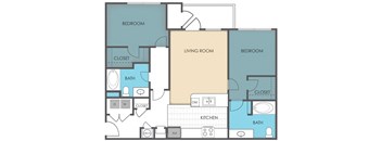 2 Bed 2 Bath