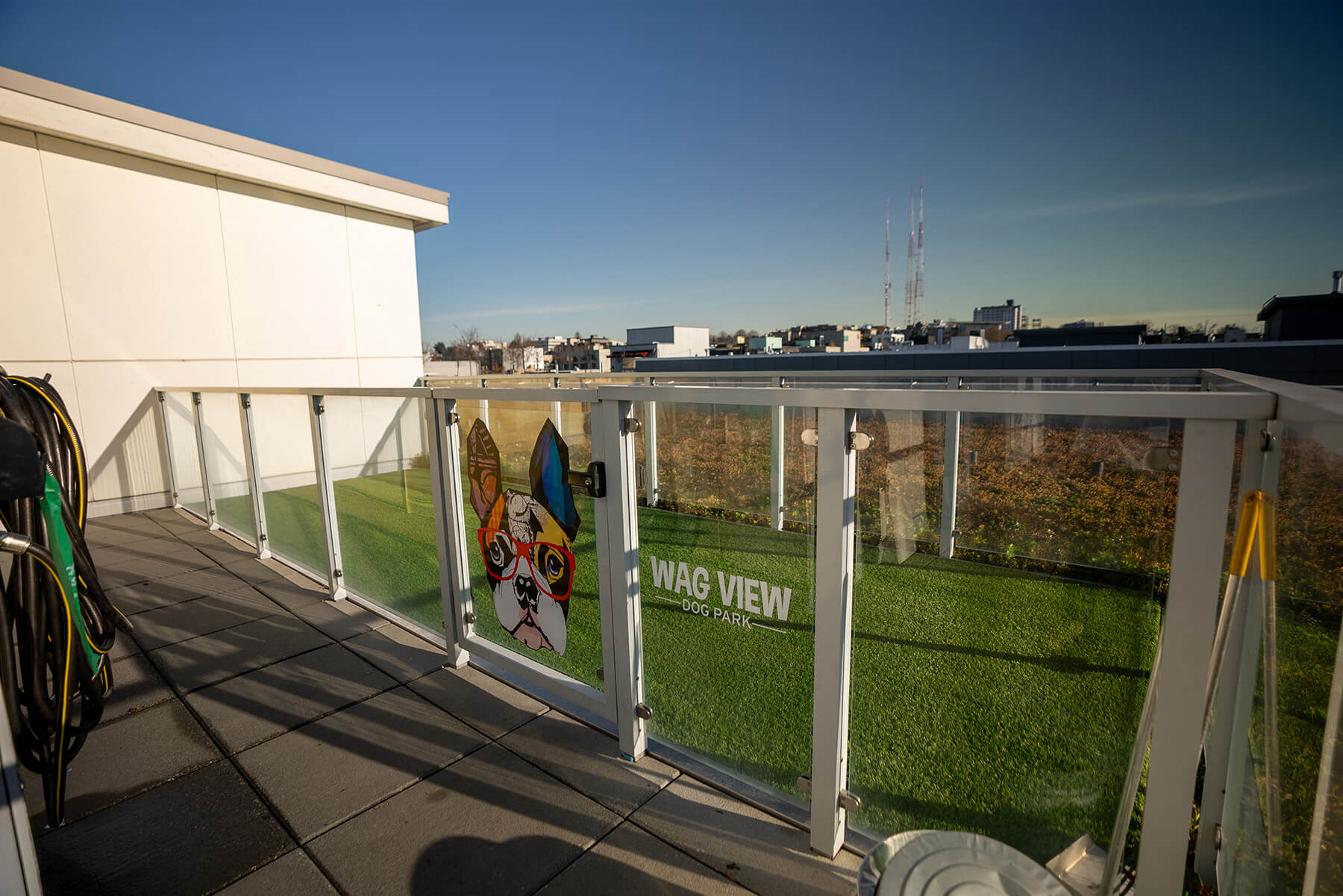 Fenced dog park at Infinity Apartments in Seattle WA