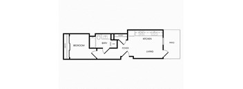 A03 floorplan at Infinity Apartments in Seattle, WA