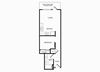 A05 one bedroom floorplan at Infinity Apartments in Seattle, WA