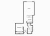 A08 one bedroom floorplan at Infinity Apartments in Seattle, WA