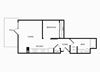 A10 one bedroom floorplan at Infinity Apartments in Seattle, WA