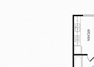 A11 one bedroom floorplan at Infinity Apartments in Seattle, WA