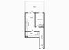 A14 one bedroom floorplan at Infinity Apartments in Seattle, WA