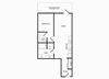 A18 one bedroom floorplan at Infinity Apartments in Seattle, WA