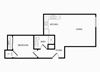 A20 one bedroom floorplan at Infinity Apartments in Seattle, WA