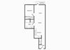A24 one bedroom floorplan at Infinity Apartments in Seattle, WA