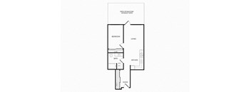 A25 one bedroom floorplan at Infinity Apartments in Seattle, WA