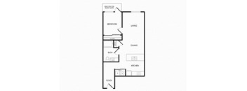 A26 floorplan at Infinity Apartments in Seattle, WA