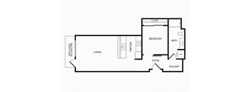 A28 floorplan at Infinity Apartments in Seattle, WA