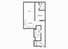 A29 one bedroom floorplan at Infinity Apartments in Seattle, WA
