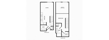 L1 loft floorplan at Infinity Apartments in Seattle, WA