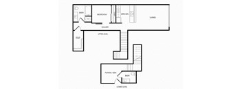 L2 loft floorplan at Infinity Apartments in Seattle, WA