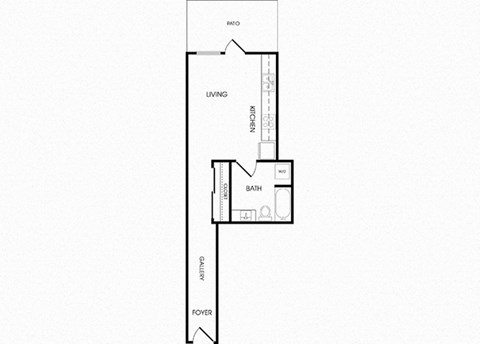S3 Studio floor plan at Infinity Apartments in Seattle, WA