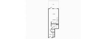 S4 studio floorplan at Infinity Apartments in Seattle, WA