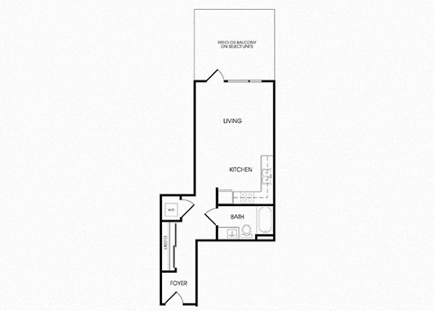 S6 Studio floorplan at Infinity Apartments in Seattle, WA