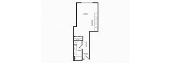 S6 Studio floorplan at Infinity Apartments in Seattle, WA