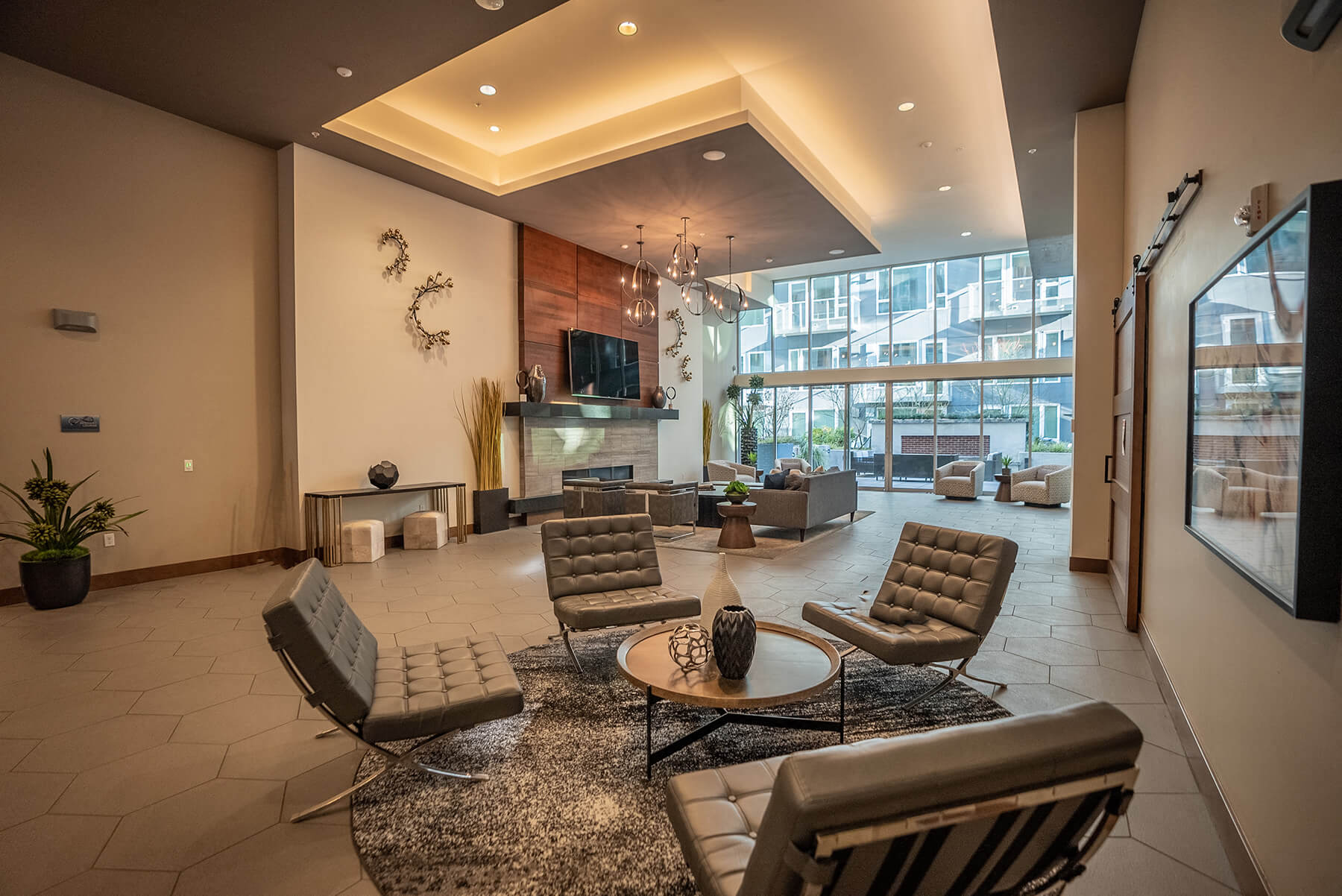 Social Lounge Seating Area at Infinity Apartments in Seattle WA