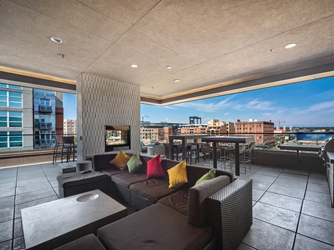 Rooftop Deck at The Douglas Apartments in Denver