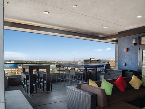 Rooftop Deck at The Douglas Apartments in Denver