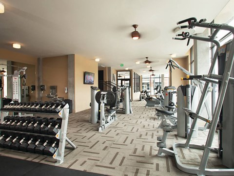 Fitness Center at The Douglas Apartments in Denver